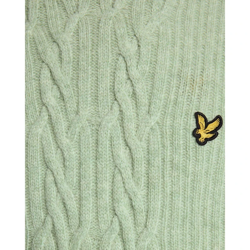 Image of Lyle and Scott Mens CK Crew Neck Jumper Cold Mint Marl male S