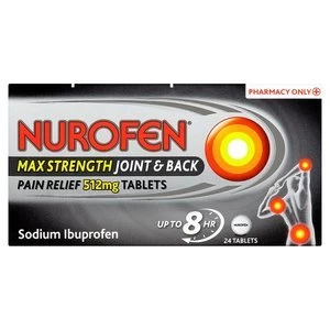Image of Nurofen Max Strength Joint and Back Pain Relief 512mg 24s