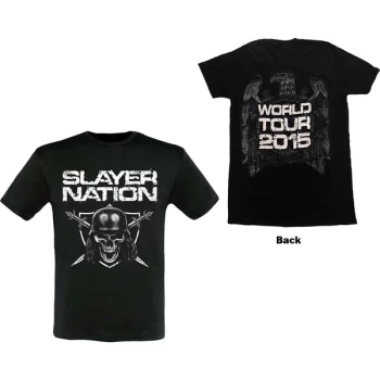 Image of Slayer - Slayer Nation 2015 Dates Unisex Medium T-Shirt - Black