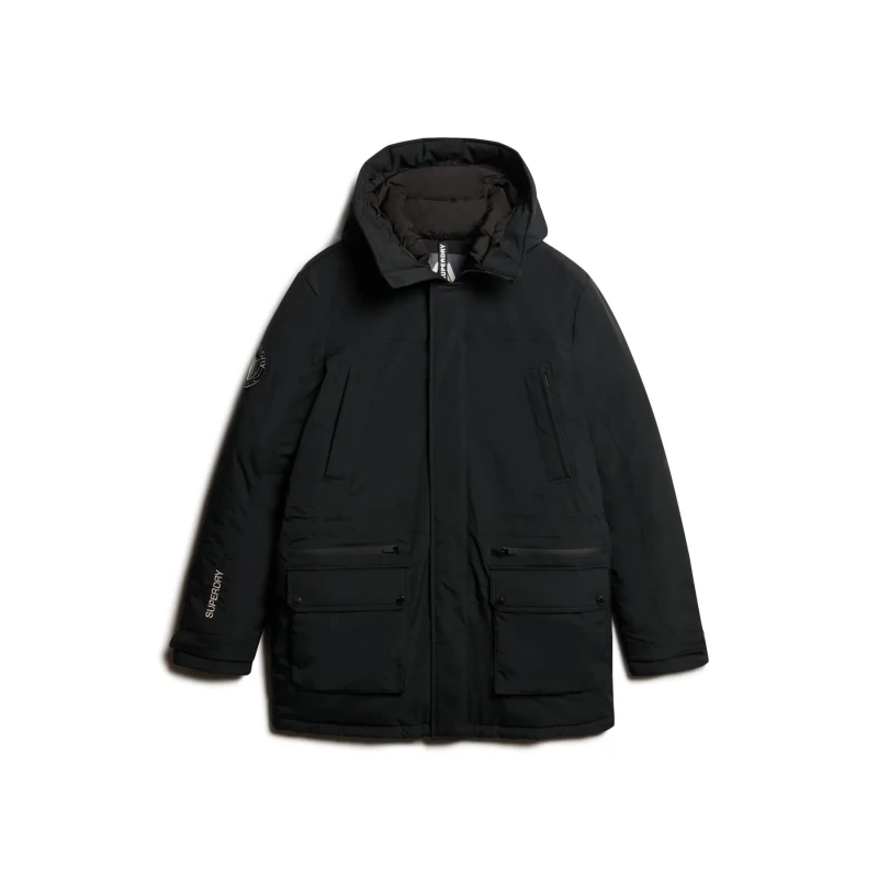 Image of Superdry City Padded Parka Jacket Black S