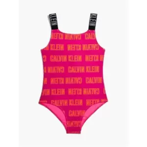 Image of Calvin Klein Swimsuit-Print - Pink