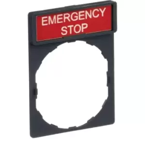 Image of ZBY2330, Legend Plate Emergency Stop