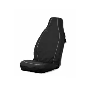Image of Car Seat Cover Air Bag Compatible - Front Single - Black - ABCBLK - Town&country