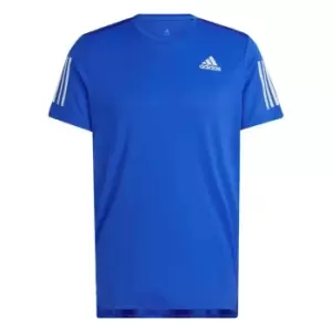 Image of adidas Own the Run T-Shirt Mens - Lucid Blue / Reflective Silver