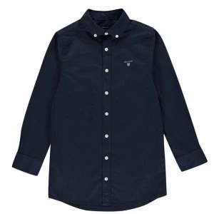 Image of Gant Twill Shirt - Navy 433