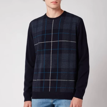 Image of Barbour Mens Coldwater Crewneck Sweatshirt - Midnight - M