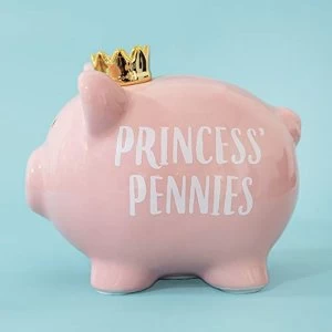 Image of Pennies & Dreams Ceramic Piggy Bank - Princess' Pennies