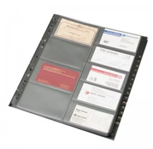 Image of Business Card Binder Ref A4 Gbc9/r Pk5