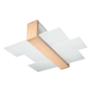 Image of Sollux Wall Lamp Plafond Feniks 2 Natural Wood
