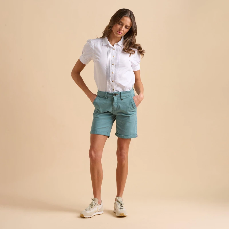 Image of Brakeburn Blue Chino Short Blue female 16