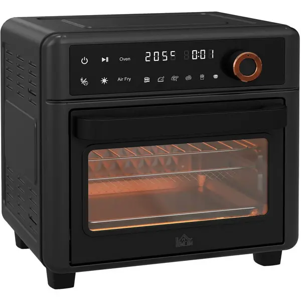 Image of Homcom 800-171V70BK 1200W 13L Mini Oven Air Fryer