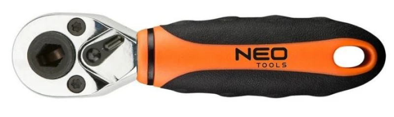 Image of NEO TOOLS 08-501 Reversible Ratchet Number of teeth (ratchet mechanism): 72, Square Drive Tang Size: 6.3 (1/4")mm (inch), Length: 105mm, Chrome Vanadi