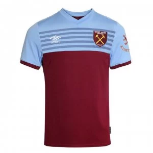 Image of Umbro West Ham United Home Shirt 2019 2020 Junior - Claret/Blue