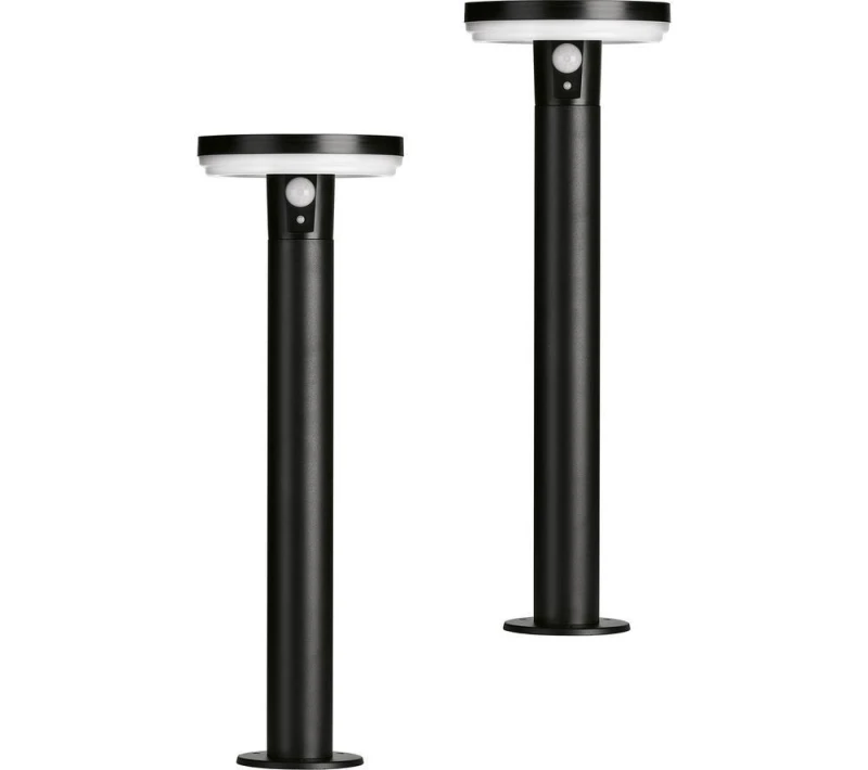 Image of 4lite Antheia Solar IP54 Die-Cast Aluminium LED Outdoor Bollard Light