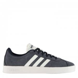 Image of adidas VL Court Suede Childrens Trainers - Navy/White