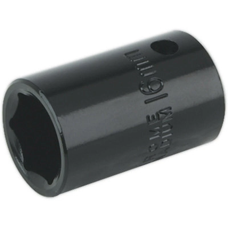 Image of Loops 16mm Forged Impact Socket - 1/2 Inch Sq Drive - Chrome-Vanadium Wrench Socket Multi