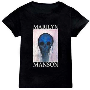 Image of Marilyn Manson - Halloween Painted Hollywood Kids 5 - 6 Years T-Shirt - Black