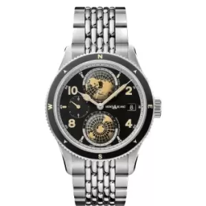 Image of Mont Blanc - Mont Blanc 1858 Geosphere - Wrist Watch - Silver