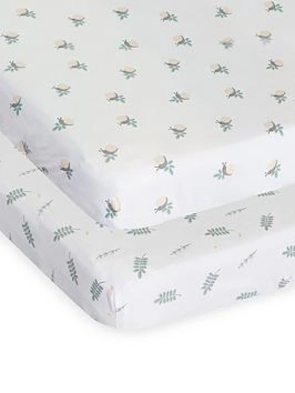 Image of chicco Crib Set 2 Piece Greenery Size: Cot Multicolor Unisex Cot