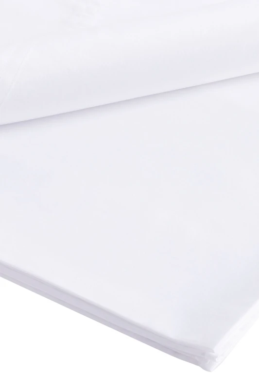 Image of Bianca Luxury 800 Thread Count Cotton Sateen Flat Sheet Flat Sheets Double White 42847801030