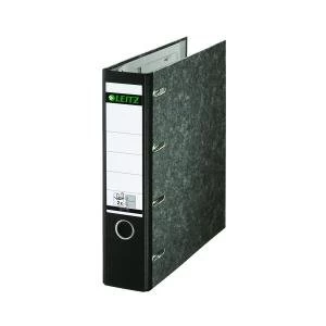 Image of Leitz 180 Double Lever Arch File 80mm Black Pack of 5 10920000