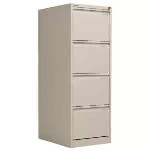 Image of Bisley Filing Cabinet 4 Drawer 470x622x1321mm Goose Grey