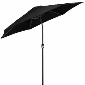 Image of 2m Crank and Tilt Parasol - Black - Black
