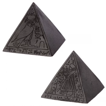 Image of Black Egyptian Pyramid (Pack Of 4) Ornament