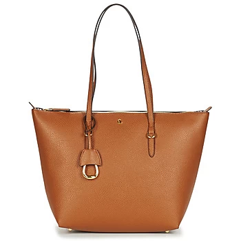 Image of Lauren Ralph Lauren MERRIMACK KEATON 26 TOTE-SMALL womens Shopper bag in Brown - Sizes One size