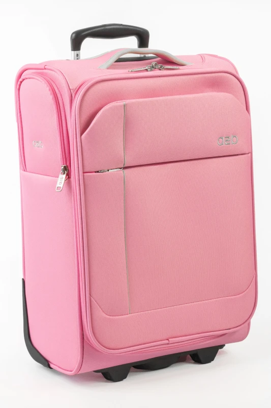 Image of A2B Odyssey 20" Extra Small Flight Case 2 Wheel Carry On Cabin Luggage in Pink Size: Mini Cabin Pink Unisex Mini Cabin