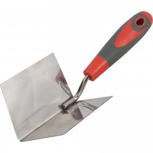 Image of Faithfull Soft Grip Stainless Steel Internal Corner Trowel