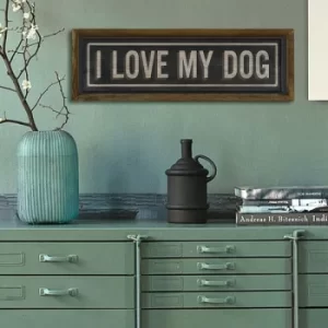 Image of KZM409 Brown Black Beige Decorative Framed MDF Painting