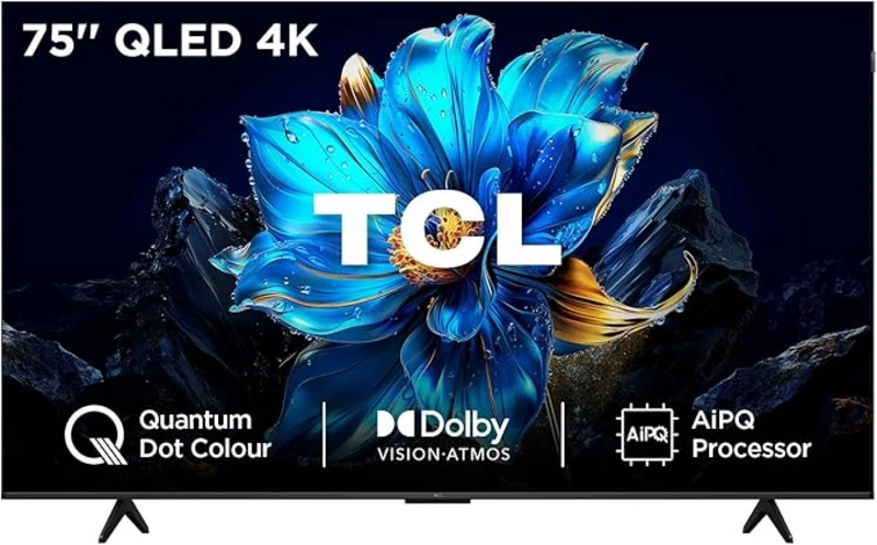 Image of TCL 75" 75P7K-UK Smart 4K Ultra HD QLED TV
