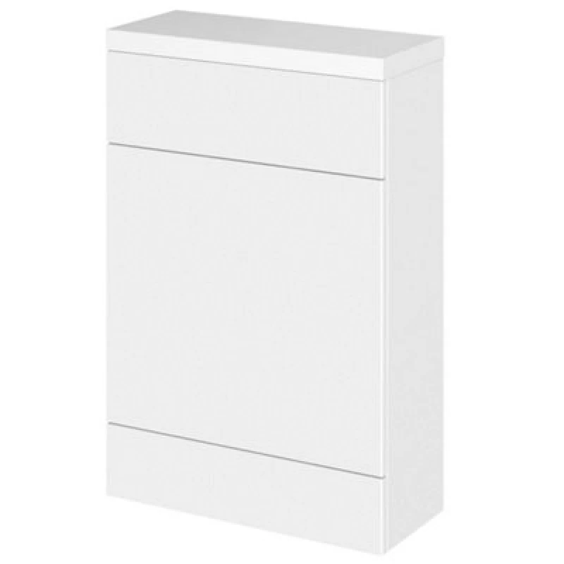 Image of Hudson Reed Fusion 600mm Back To Wall Wc Unit & Top, Gloss White, 260mm Depth, Ready Assembled