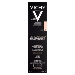 Image of Vichy Dermablend 3D Fluid Foundation 25 Nude 30ml