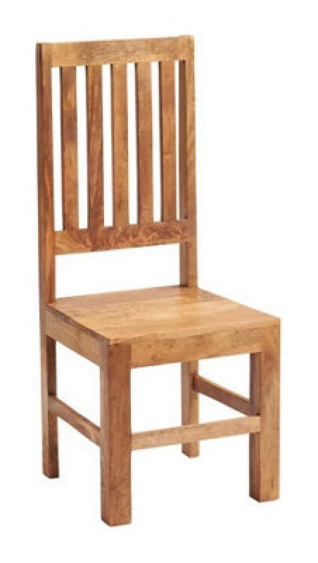 Image of Buttercup Farm Toko Light Mango Slat Back Chair (Set Of 2) - Solid Mango Wood - L46 X W45 X H109 Cm