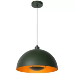 Image of Lucide SIEMON - Pendant Light - Ø40cm - 1xE27 - Green