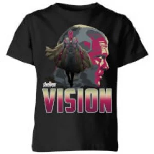 Image of Avengers Vision Kids T-Shirt - Black - 5-6 Years