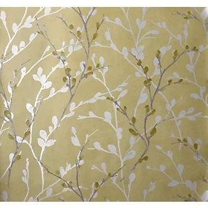 Image of Arthouse Glitter Willow Ochre Wallpaper 10.05m x 53cm