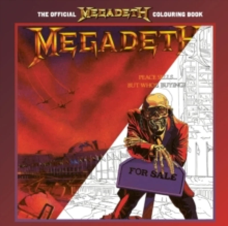 Image of The Official Megadeth Colouring Book Paperback / softback