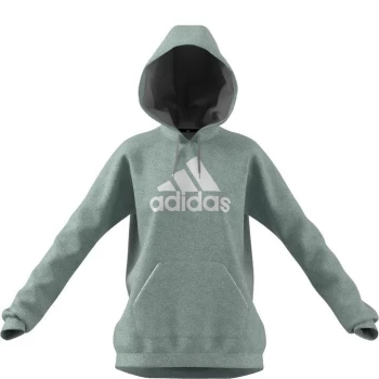 Image of adidas Badge of Sport Hoodie Ladies - Grey Marl