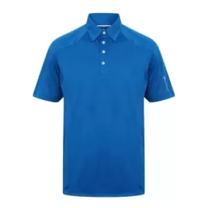 Image of Island Green Performance Golf Polo Mens - Blue