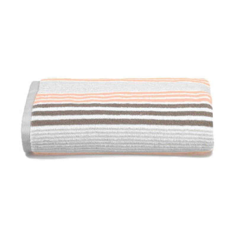 Image of Allure Bath Fashions Merlin Striped Bath Towel - Blush Pink