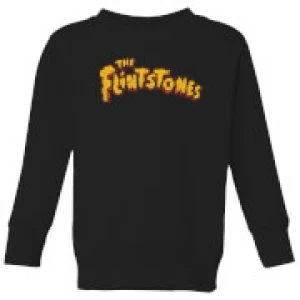 Image of The Flintstones Logo Kids Sweatshirt - Black - 5-6 Years