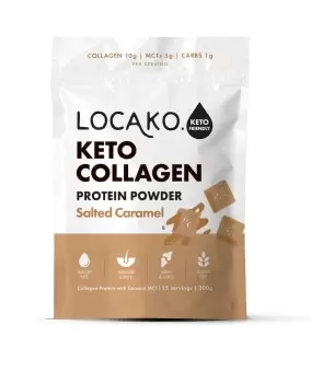 Image of Locako Keto Collagen Salted Caramel Protein Powder 300g