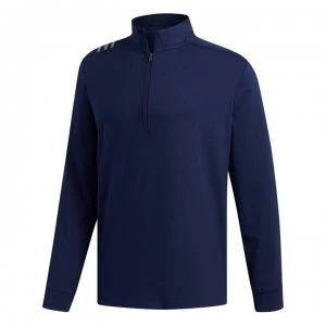 Image of adidas 3 Stripe Zip Top Mens - Lead