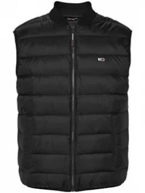 Image of Tommy Jeans Tommy Jeans Tjm Packable Padded Light Down Gilet, Black, Size S, Men