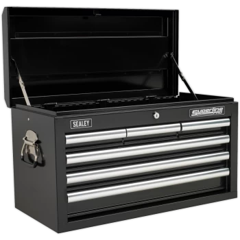 Image of Sealey Superline Pro 6 Drawer Heavy Duty Tool Chest Black