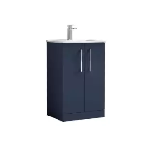 Image of Nuie Arno 500mm Floor Standing 2 Door Vanity & Basin 2 Electric Blue