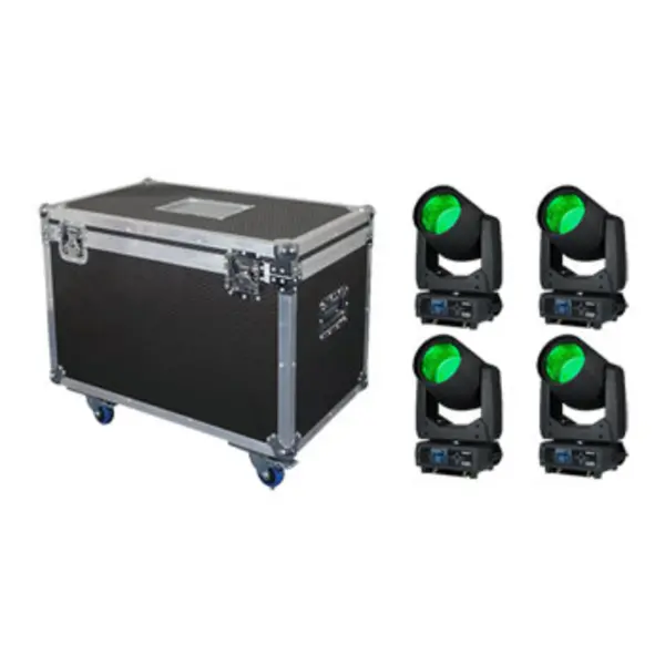 Image of Equinox Fusion 200 Beam x 4 + Equinox Flight Case